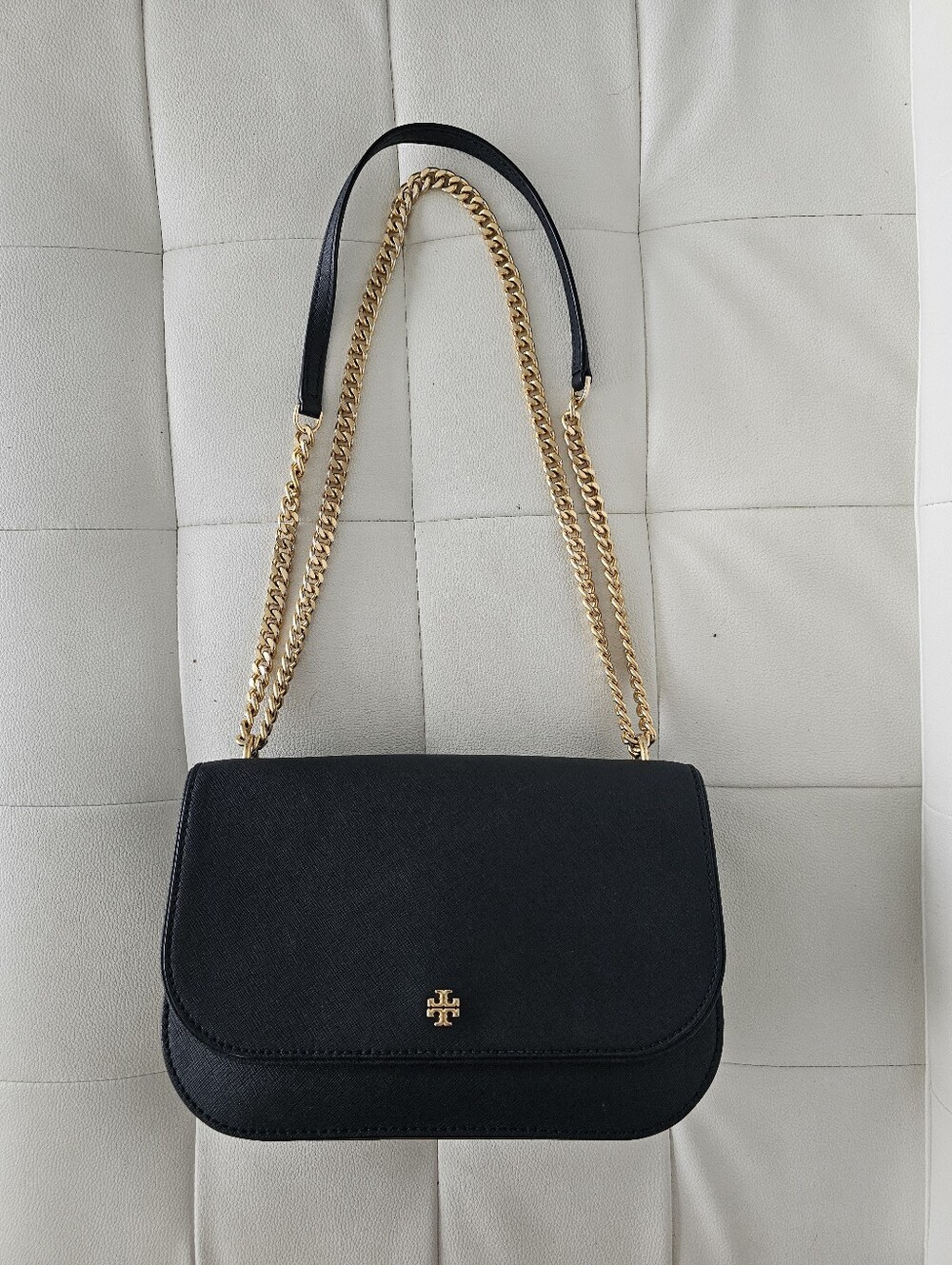 Authentic Tory Burch Navy Leather Chain Shoulder Bag - PRICE FIRM